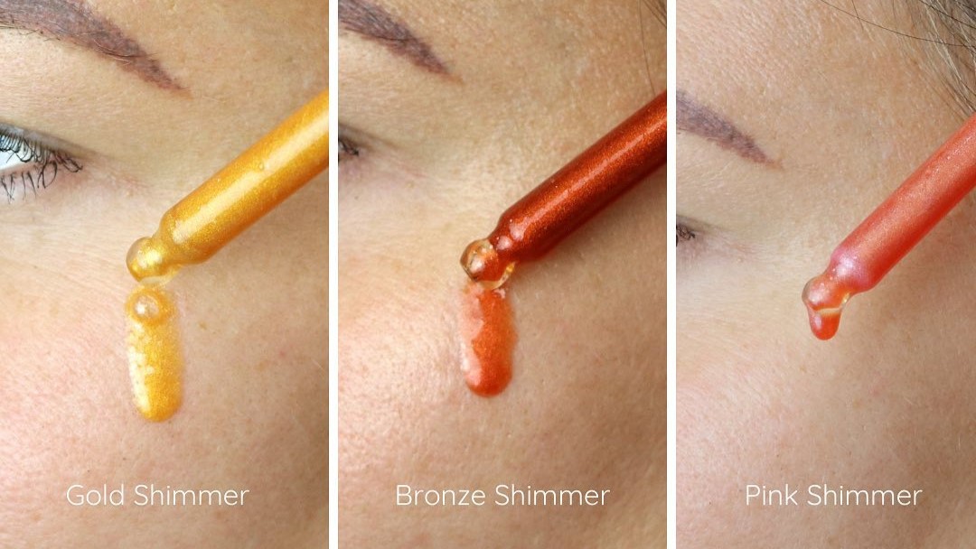 Aplikace Nibu Naturals na pleť v několika odstínech - porovnání